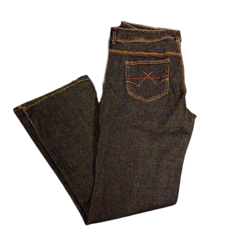 D) Emergency Exit Women’s Bootcut Jeans Size 15/16 Dark Wash